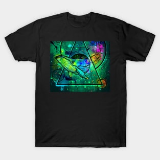 whale design with mix colors T-Shirt